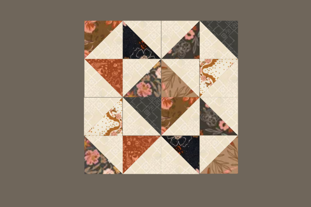 half square triangles quilt block