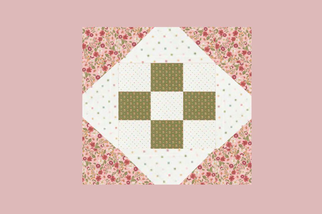 nine patch star quilt block