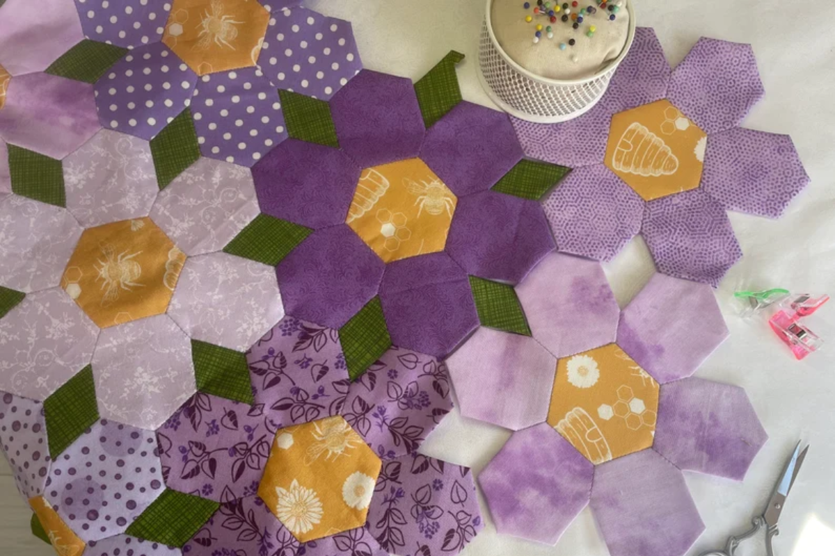 Flower Paper Piecing Pattern Ideas - Quilt Backing Calculator