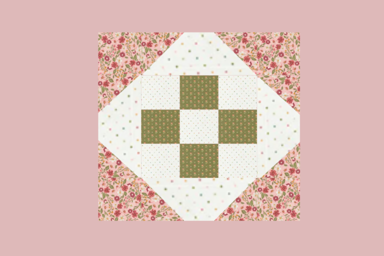 nine patch star quilt block